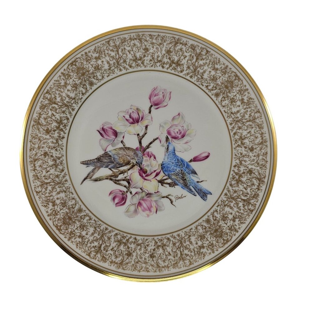 Lenox 1972 Mountain Bluebird Limited Edition Plate By Edward Marshall Boehm
